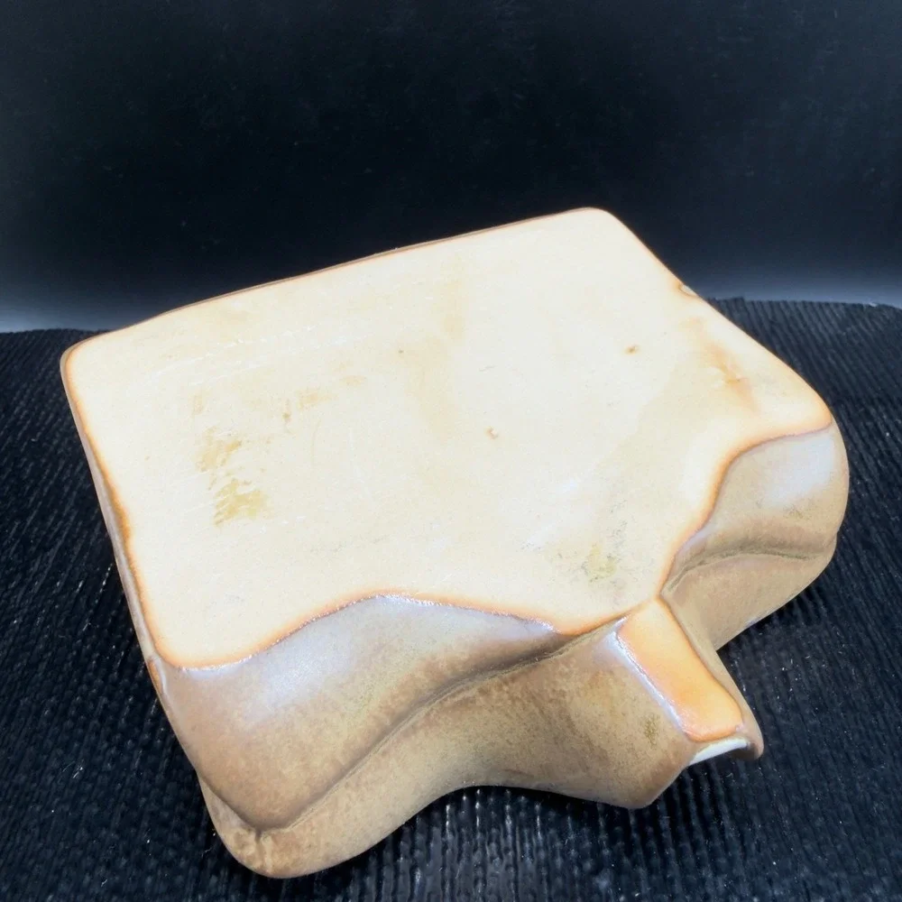 Artisan Drip Ceramic‎ Spoon Rest Pottery Kitchen Utensil Sponge Holder DripSpout